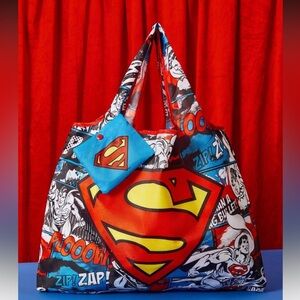 Superman Comic Oversized Tote Bag NEW 🏷️